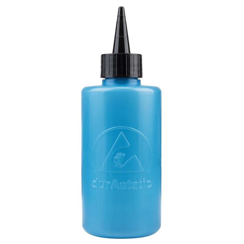 durAstatic® Cone Top Bottle, ESD-Safe, Low Density Polyethylene, Blue, 8 oz